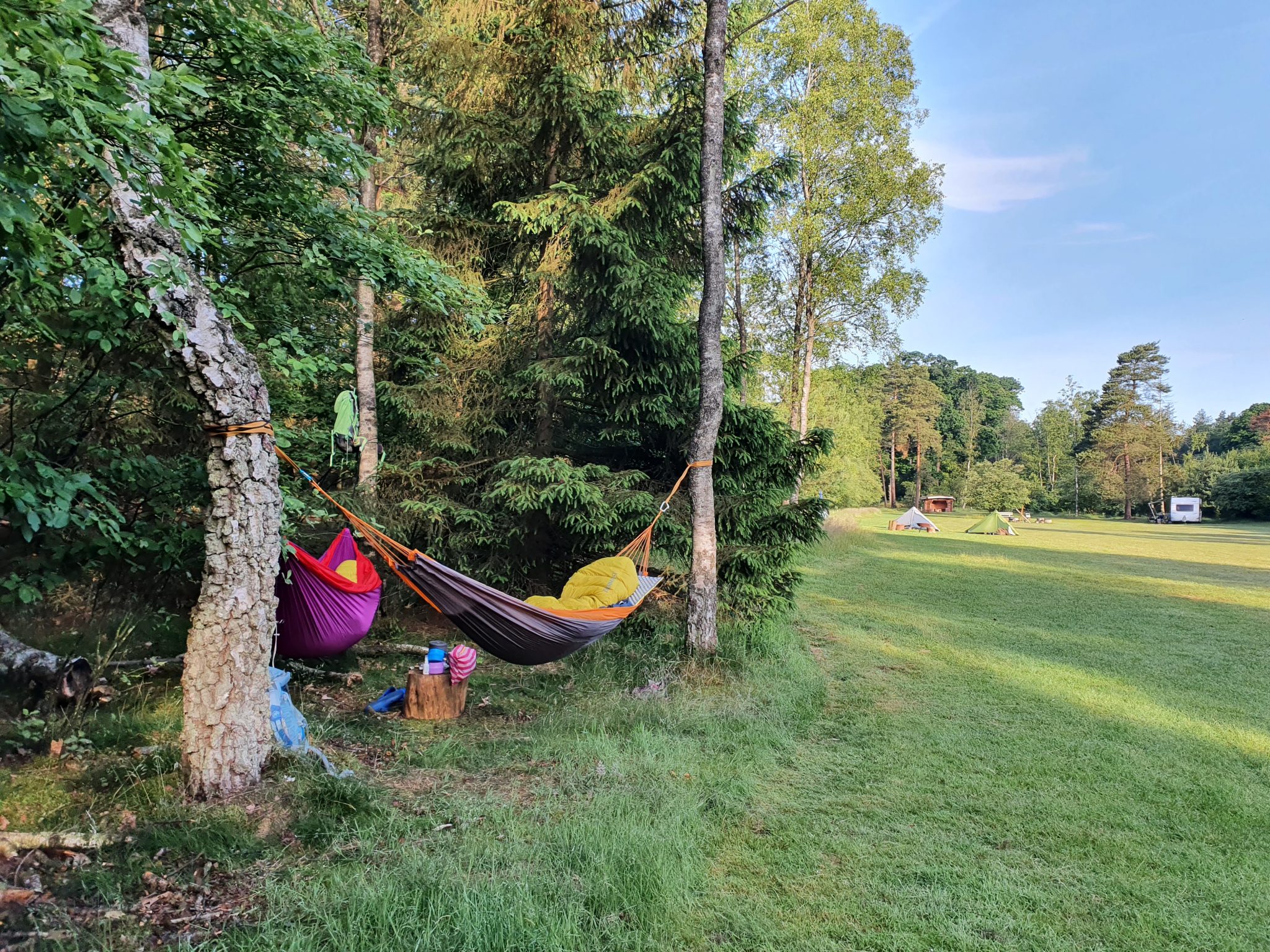 Slapen in een hangmat Mini Expedities